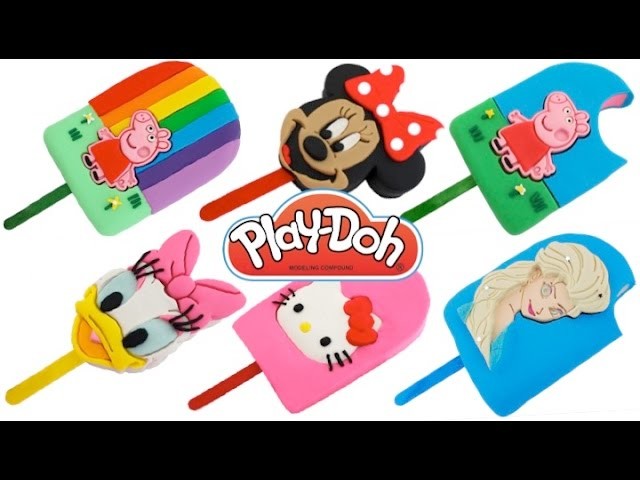 How to Make Play-Doh Ice Cream Popsicles * Play Dough Art * Creative Fun for Kids *  RainbowLearning