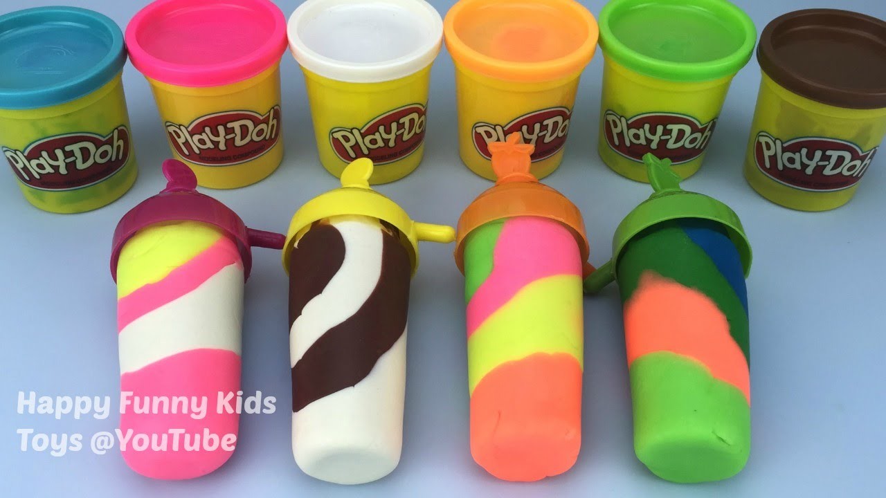 How to Make Play Doh Ice Cream With Molds Fun and Creative for Kids and ...