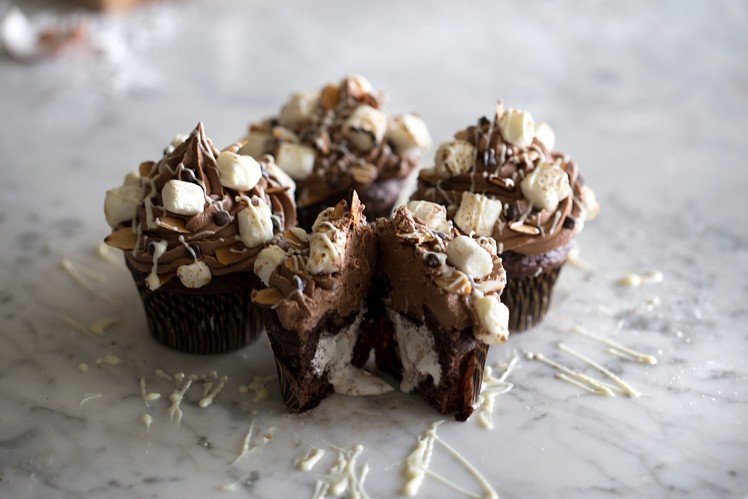 How to Make Rocky Road Cupcakes