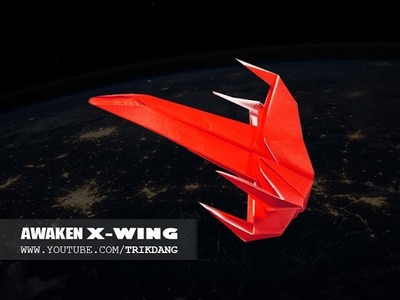 Origami for Kids: How to make a Star Wars Paper Airplane | Poe's X-wing