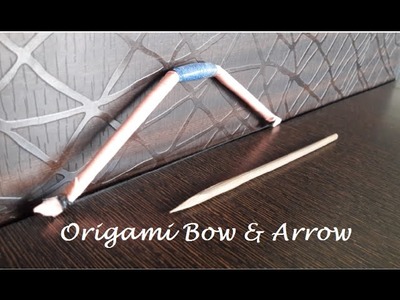 Origami | How to Make a Mini Paper Bow Arrow