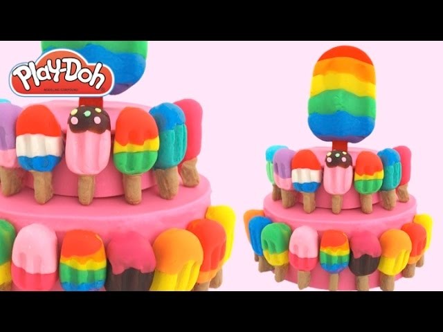 Play-Doh How to Make a Popsicle Cake * Play Dough Art * Creative Fun for Kids * RainbowLearning