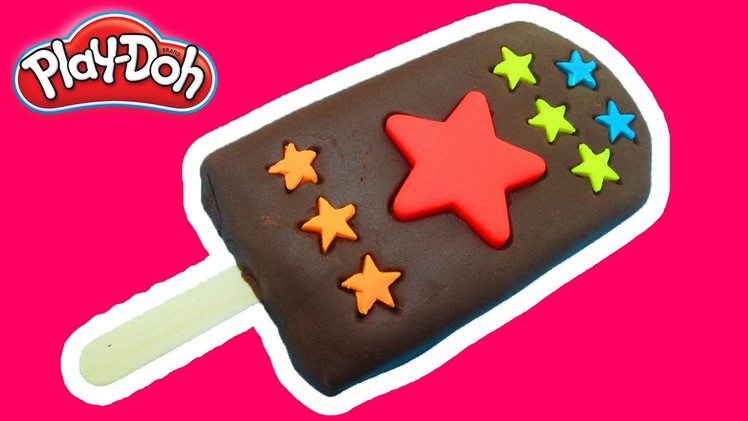 Play Doh How to make Mini Chocolate Star Ice Cream Popsicle Peppa Pig español toys