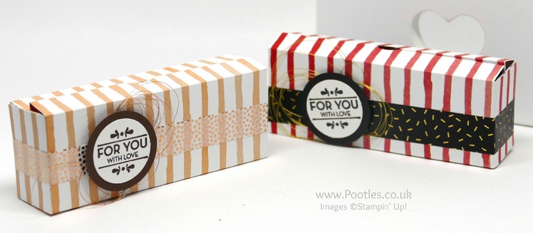 6x6 Cute Box using Stampin' Up! Fruit Stand Paper