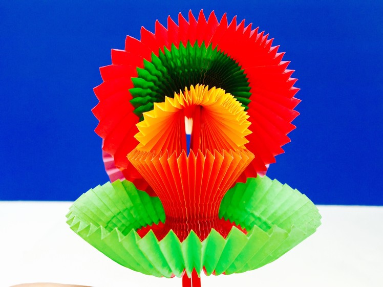 BLOOMING FLOWER Rainbow Paper Folding Toy!