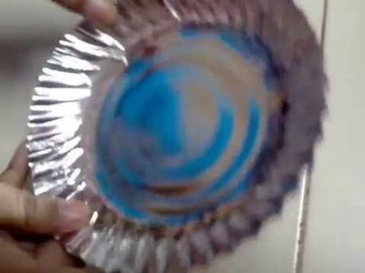 Candle mold making using paper dish
