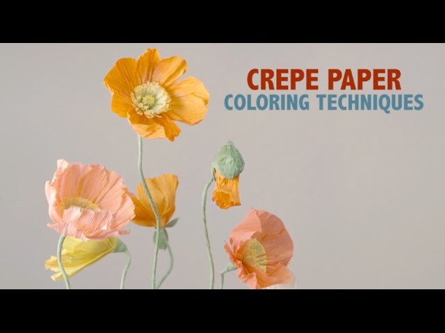 Crepe Paper Techniques - Color