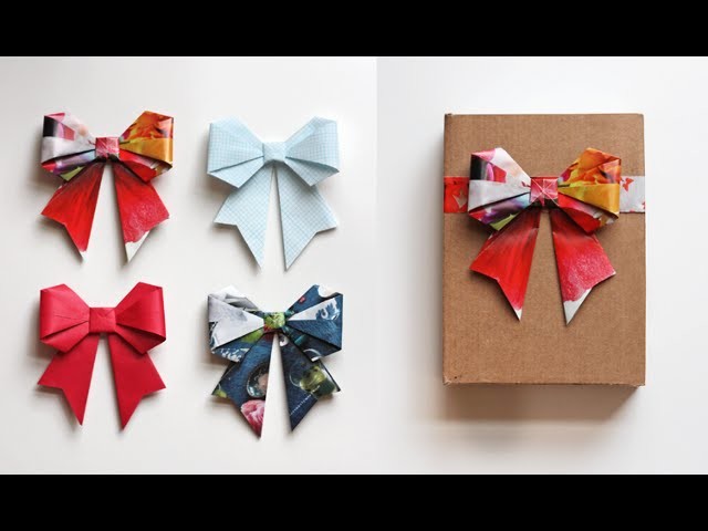 Cute Paper Bow Origami | PaperMade Things and Crafts