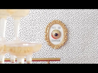 DIY: Champagne Button Wall Decor (YESSSS!)
