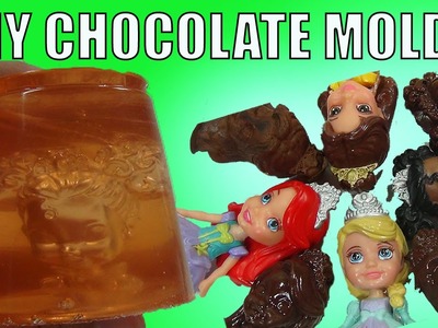 DIY Disney Princess Chocolate Molds with Gelatin jello jelly Make It Yourself