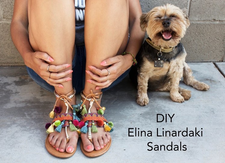 DIY Elina Linardaki Inspired Sandals (Mel Made)