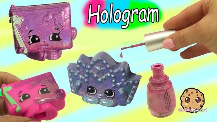 DIY Hologram Nail Polish Shopkins Mcdonalds Happy Meal Toy Do It Yourself Craft Video