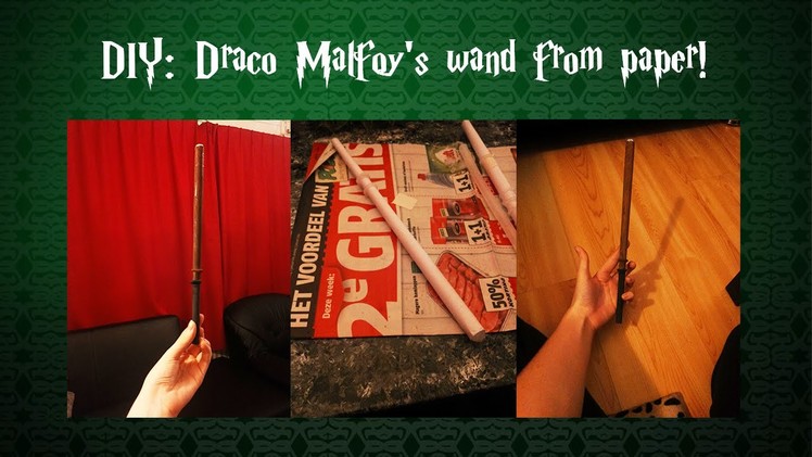 DIY ll A paper wand: Draco Malfoy