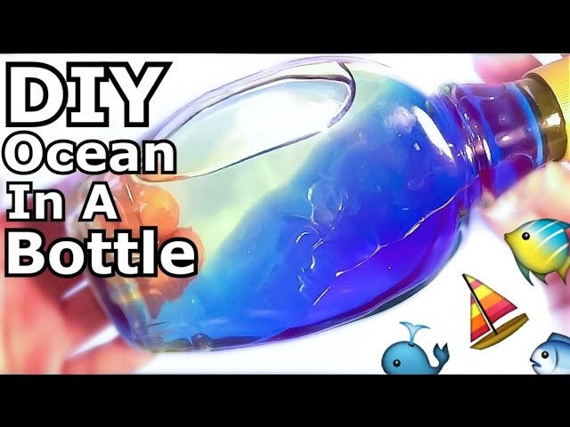 DIY Ocean In A Bottle Relaxing Sensory Acivity