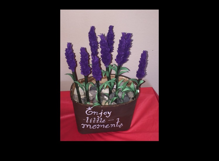 DIY Paper Flowers - Lavender