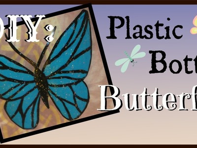 DIY: Plastic bottle butterfly decorations. easy wing costume for dolls. tutorial