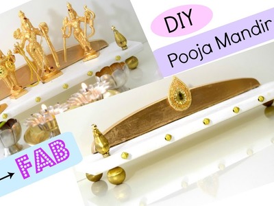DIY Pooja Mandir.Mandap with Chopping Board. Foam board | Drab to Fab