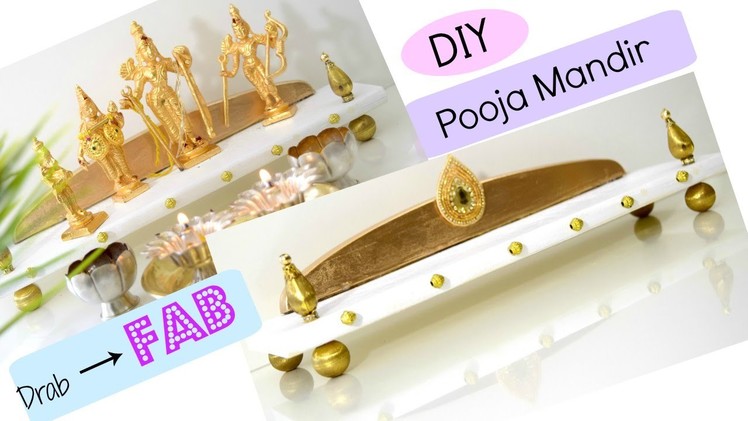 DIY Pooja Mandir.Mandap with Chopping Board. Foam board | Drab to Fab