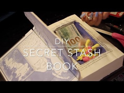 DIY SECRET STASH BOOK!