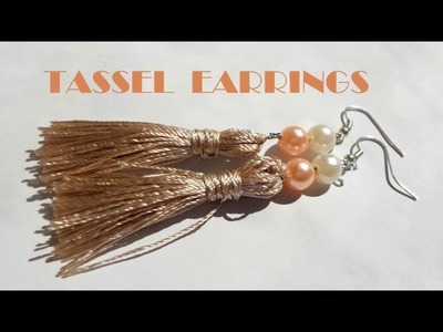 DIY tassel earrings