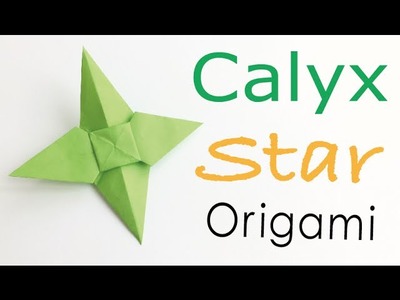 Easy☺︎Origami Paper Calyx Star Tutorial - Origami Kawaii〔#105〕