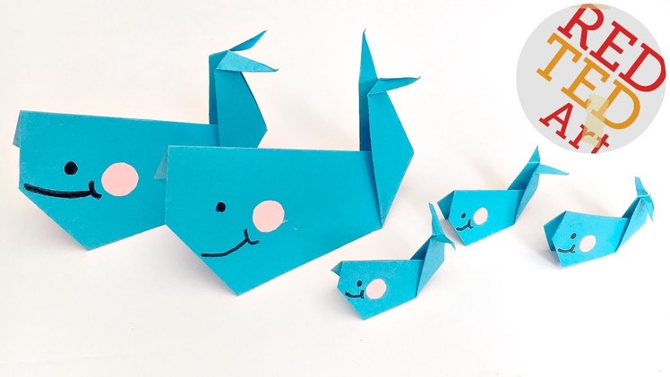Easy Origami Whale  - Paper Crafts - Finding Dory Paper Whale **BAILEY**