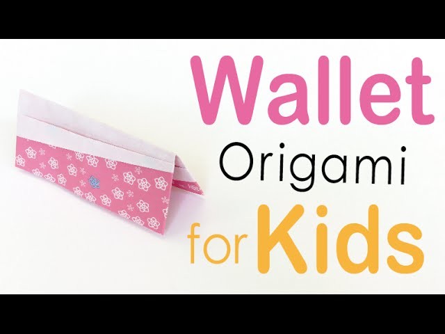 Easy☺︎Pocket Wallet (Porte-monnaie) Origami Paper for kids - Origami Kawaii〔#104〕