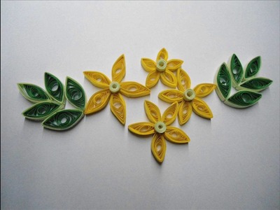 Easy & Simple Handmade Paper Quilling Flowers Design -1