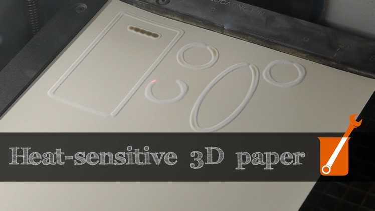 Heat-sensitive 3D paper (swell paper)