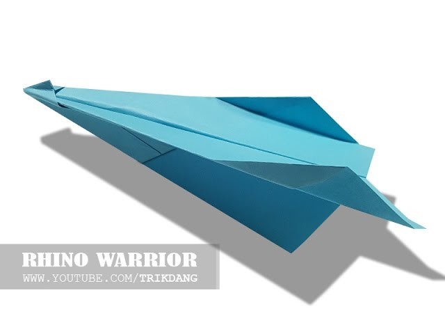 How to make a paper airplane: EASY paper plane that Flies | Rhino Warrior