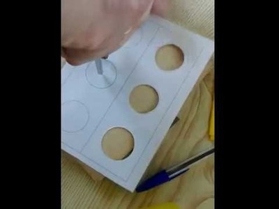 How to make perfect cycle holes in paper