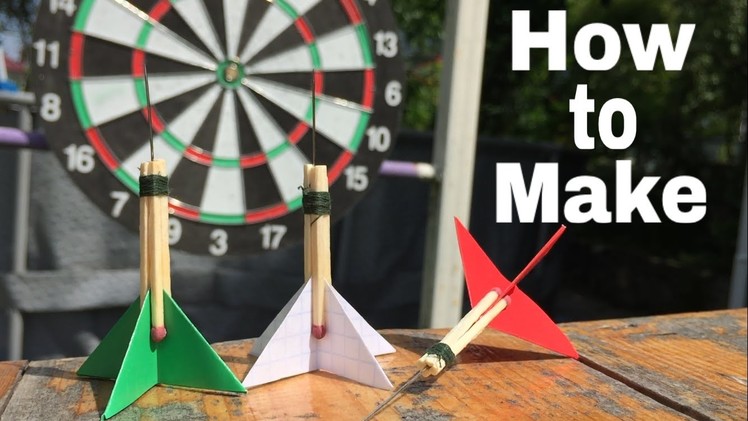 How to Make the Simplest Darts using Paper and Matches - Tutorial