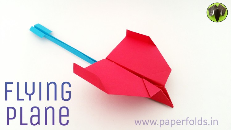 Origami tutorial to make a "Paper Flying Plane" - Flies awesome!!