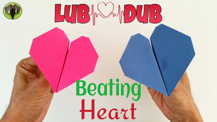 Origami Tutorial to make a Paper "Beating Heart 