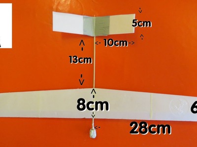 Paper and BBQ skewer plane - Styrofoam Plate Alternative - Dimensions