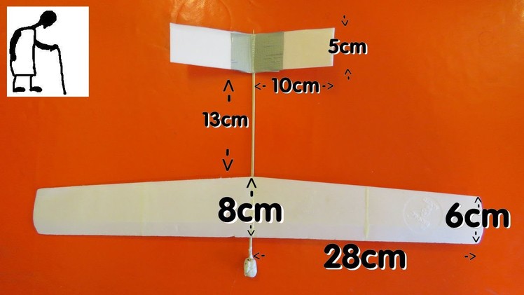 Paper and BBQ skewer plane - Styrofoam Plate Alternative - Dimensions