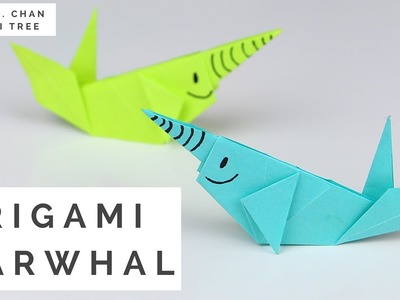 Paper Crafts - Origami Whale (Paper Narwhal Tutorial)