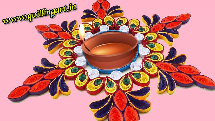 Paper Quilling : Creating Rangoli Designs by using Quilling Artwork
