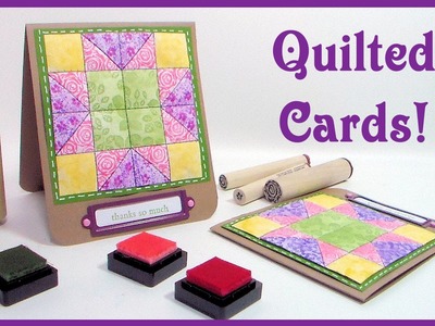 Puffy Paper Quilt Card. Stamp School