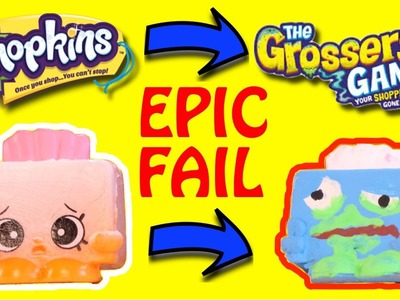 SHOPKINS DIY Crafts Make THE GROSSERY GANG Toys - EPIC FAIL DIY Videos