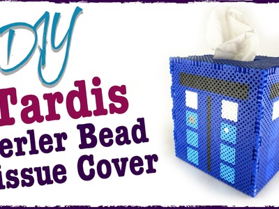 Tardis Perler Beads Tissue Box Cover | DIY | Diving Head First