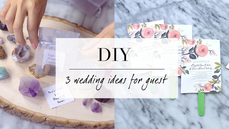 3 Wedding DIY | EASY Ideas | ANN LE
