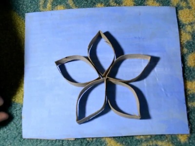 30 Days of Ramadan Crafts Day 9-DIY Recycled Flower Wall Art(With Toilet Paper Rolls!)