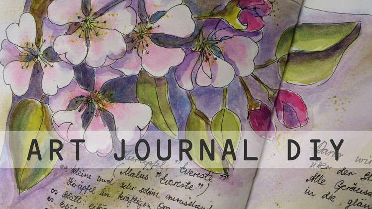 Art Journal DIY Mein Gartenjahr April