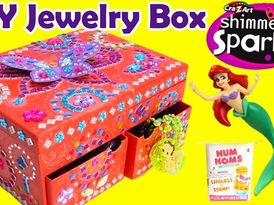 DIY Cra-Z-Art Mosaic Jewelry Box with Disney Princess Num Noms Surprises and More