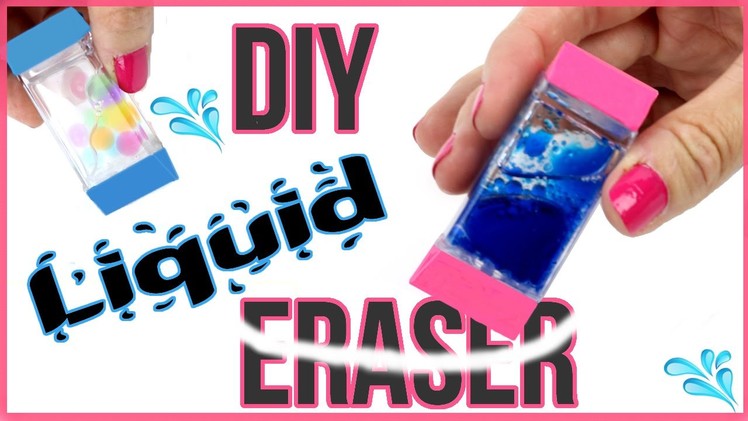 DIY Crafts: DIY LIQUID ERASERS! Orbeez, Lava, Glitter Liquid Eraser DIYs!