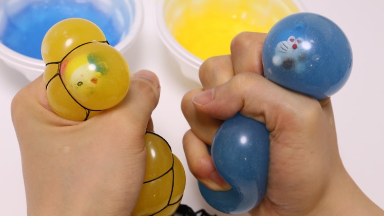 Diy Doraemon Slime Mesh Squishy Ball