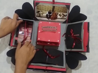 DIY - Explosion Box. Parent's anniversary gift. surprise Box