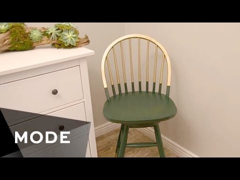 DIY Gold-Dipped Chair | Right at Home ★ Mode.com