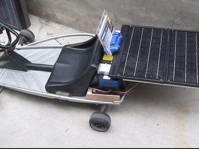 DIY: Home Made Solar Powered Razor 24V Go Cart